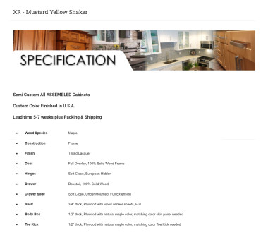 XR - Mustard Yellow Shaker